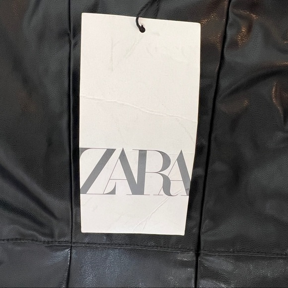 ZARA FAUX LEATHER CUT OUT DRESS | 2289/723 | - Picture 3 of 6